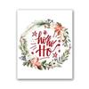 Vintage Christmas Metal Wall Decoration, Holiday Sticker Sign