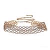 Rhinestone Crystal Hollow Necklace Fashion Sparkling Collar Chain  Bridal