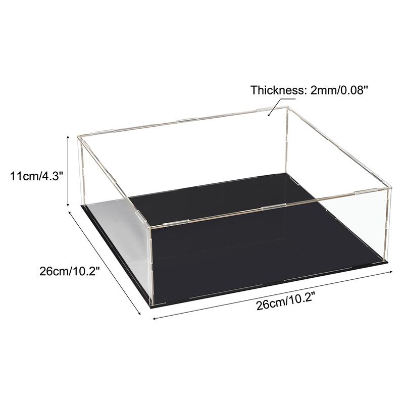 Clear Acrylic Display Case Box Dustproof Storage Countertop Box Protection Showcase Cube Figures Collectibles Model Toy Show Box