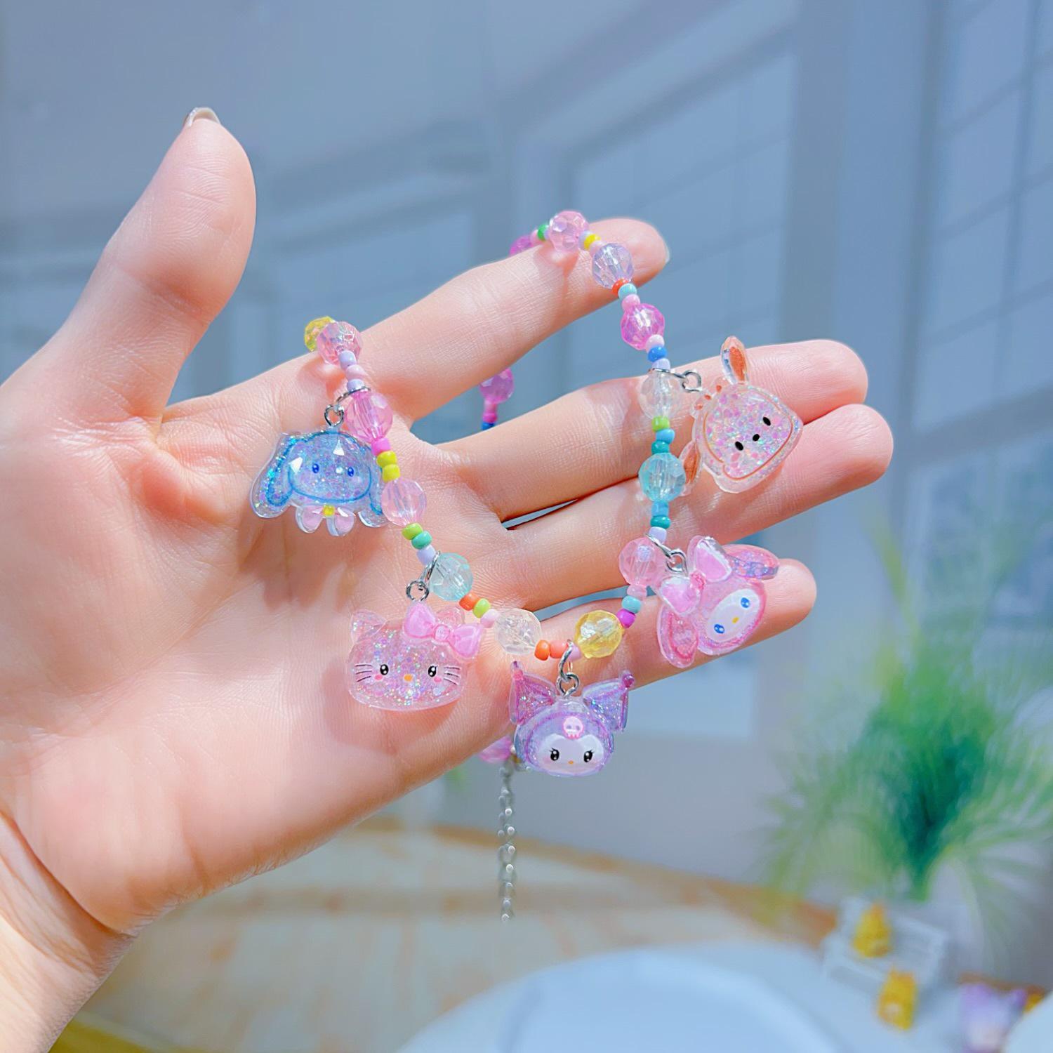 Бусы-ожерелье Sanrio My Little Pony Принцесса: Милый детский мультяшный чокер, украшение для женщин