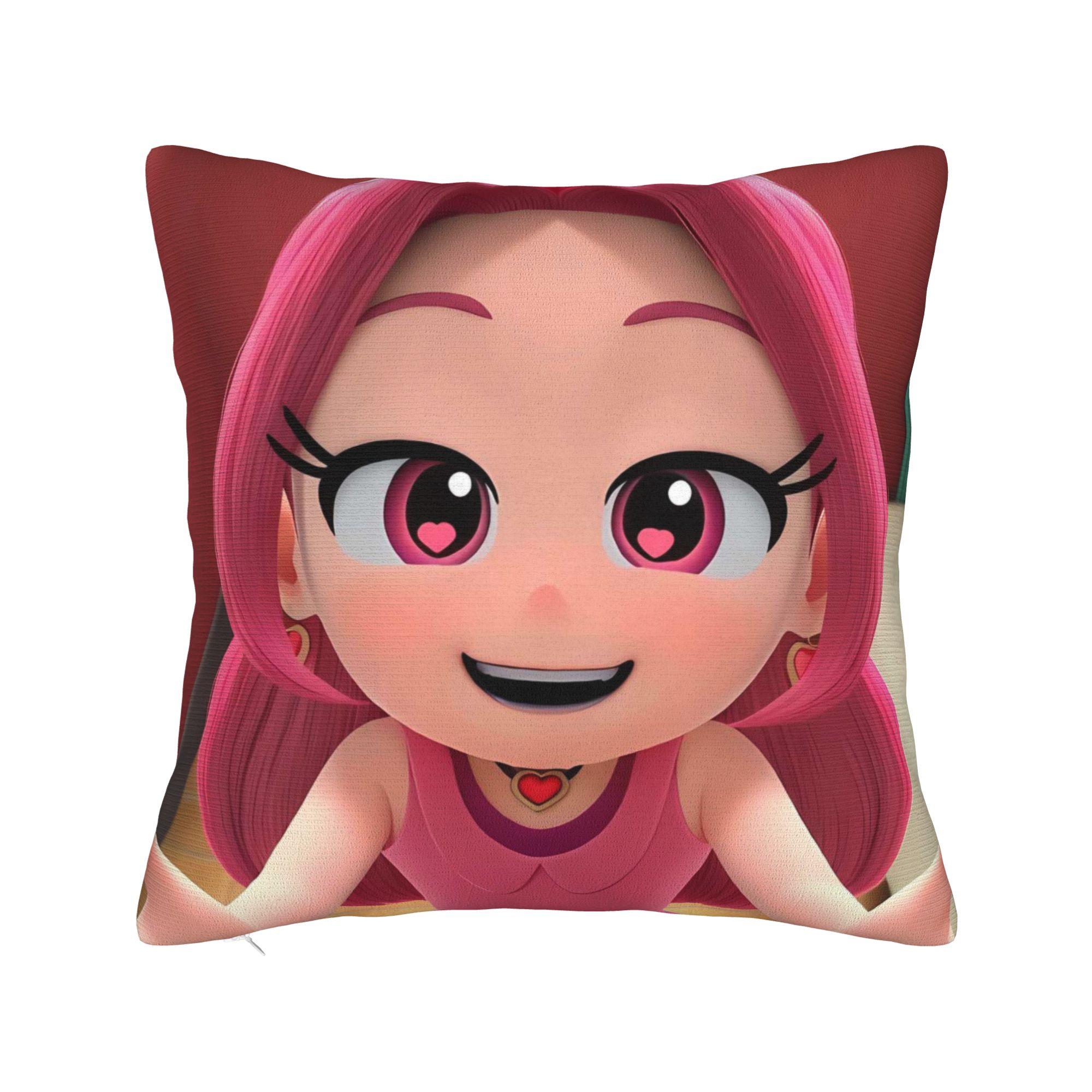 

R-Rainbow Rubys Pillow Cover Comfy Cushion Cover Funny Pillow Case For Living Room Sofa 12x12Inch