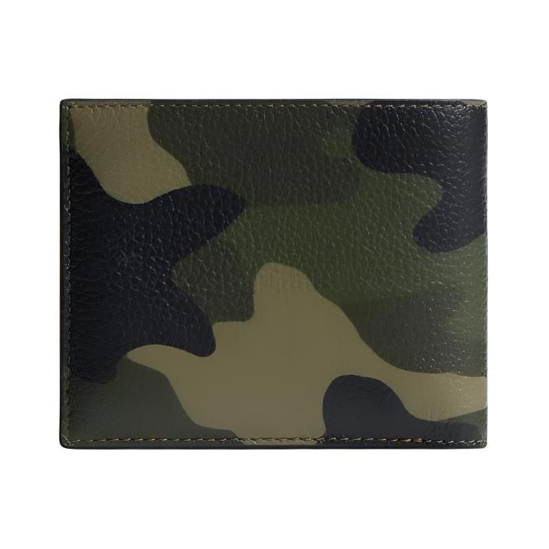 Coach Ogo Printed Logo Leather Wallet, Same Style for Men and Women, Camouflage Color Camouflage Color