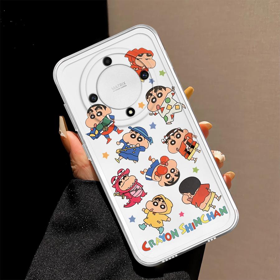 Cute Crayons Shinchan Soft Phone Cover Case for Honor X8 X7b 90 Lite X8b X8a X9b X9a