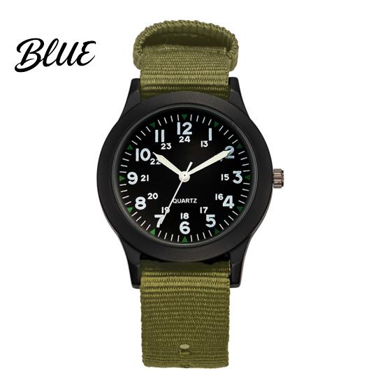 Moderne Herren Armbanduhr mit rundem Zifferblatt und Nylonband für Outdoor-Sport und Business, Quarz
