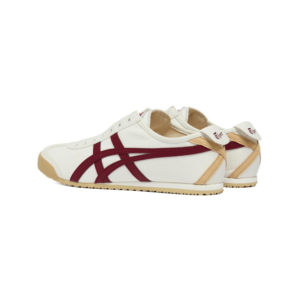 Onitsuka Tiger Mexico 66 Slip-On Fashion Comfortable Classic Versatile Lifestyle Casual Shoes Unisex sneaker Off-White Deep-Red 1183A360-131