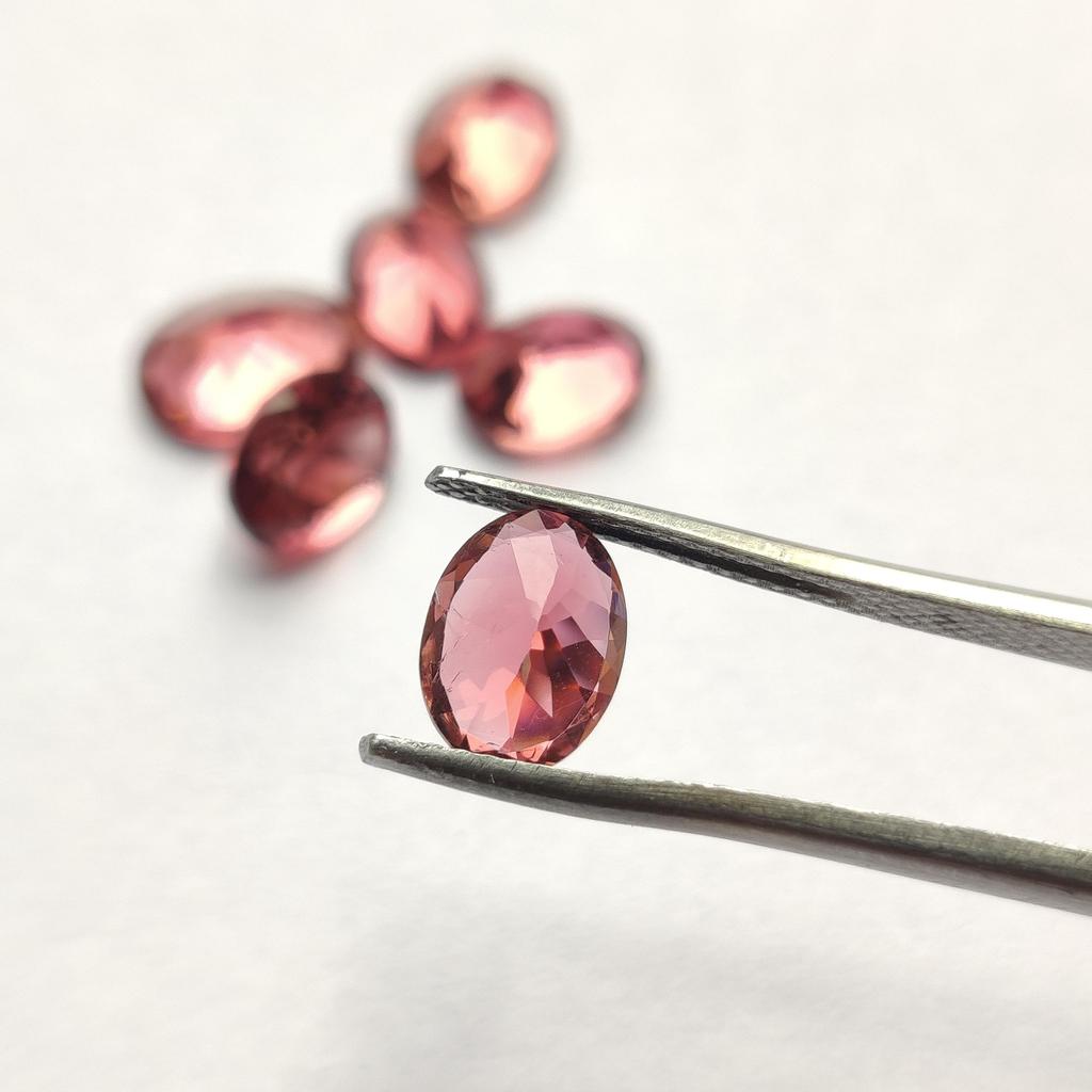 Pink Rubellite Tourmaline Oval Cut Gemstone, 6x4 mm Size. Natural Rubellite Tourmaline Gemstones, October Birthstone For Making Jewelry.