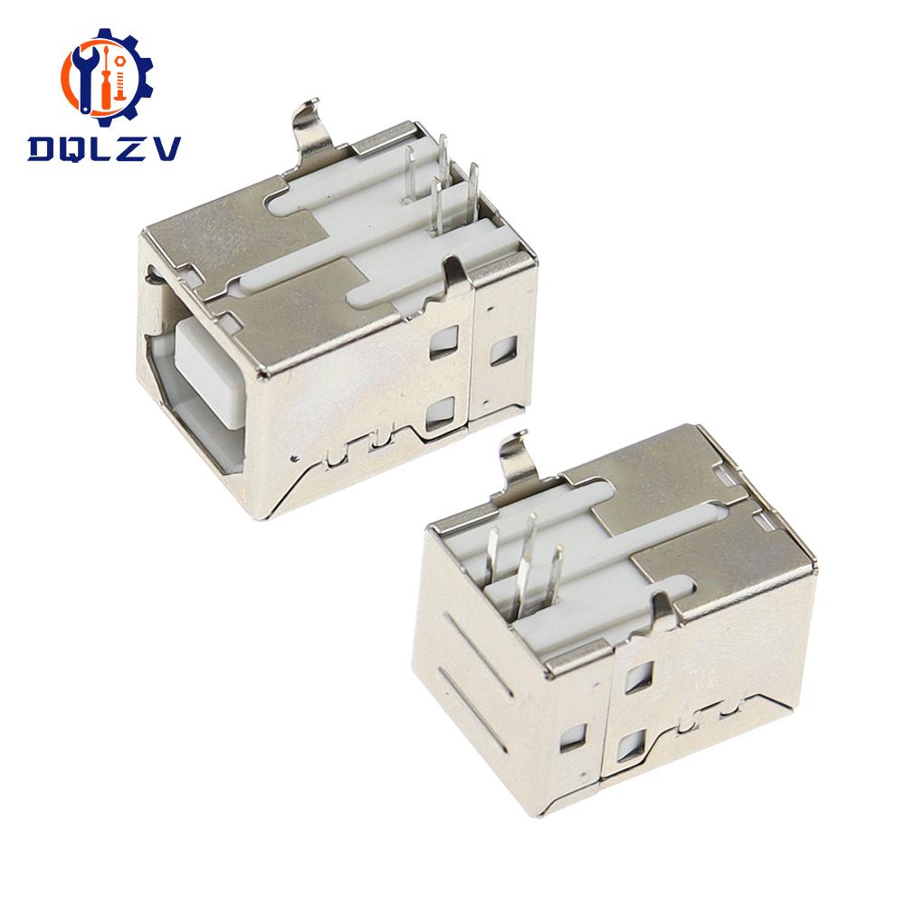 Typ B USB-Buchsenstecker Druckeranschluss Buchse Rechtwinklig Leiterplattenstecker DB90