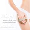Dry Brushing Exfoliating Round Bath Brush, Body Scrubber Wooden Brush with Massage-Nodules and Bristle-Fibers for Dead Skin, Cellulite and Lymphatic