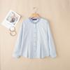 ZANZEA Women Grid Print Casual Round Neck Long Sleeve Blouse