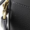 Coach Camera Bag Shoulder Bag CC386 Black Leather Women Used