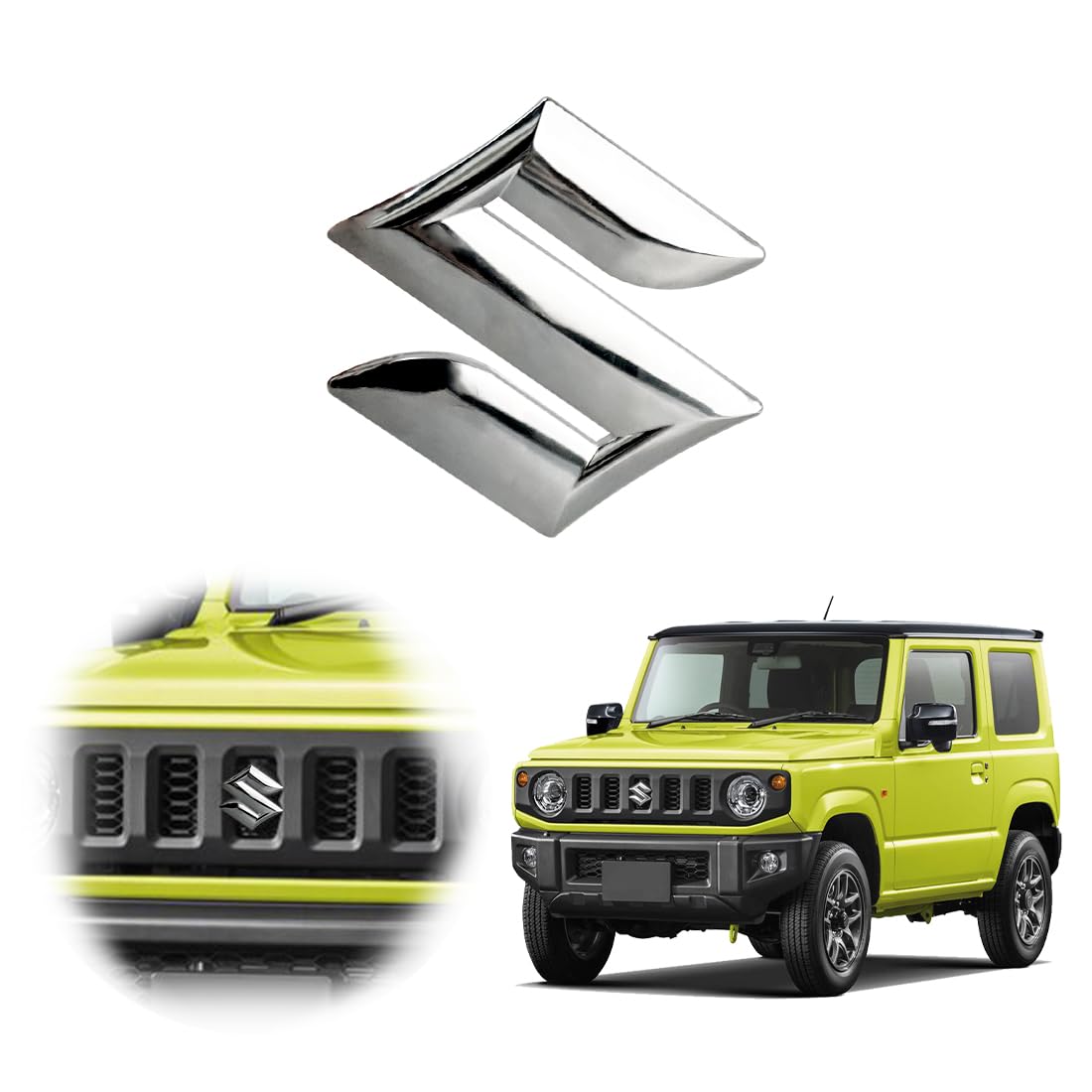 

RaKuLife Эмблема Jimny Серебристая Suzuki JB64 JB74 JB74 Эмблема Передние Наружные Аксессуары Suzuki серебряный