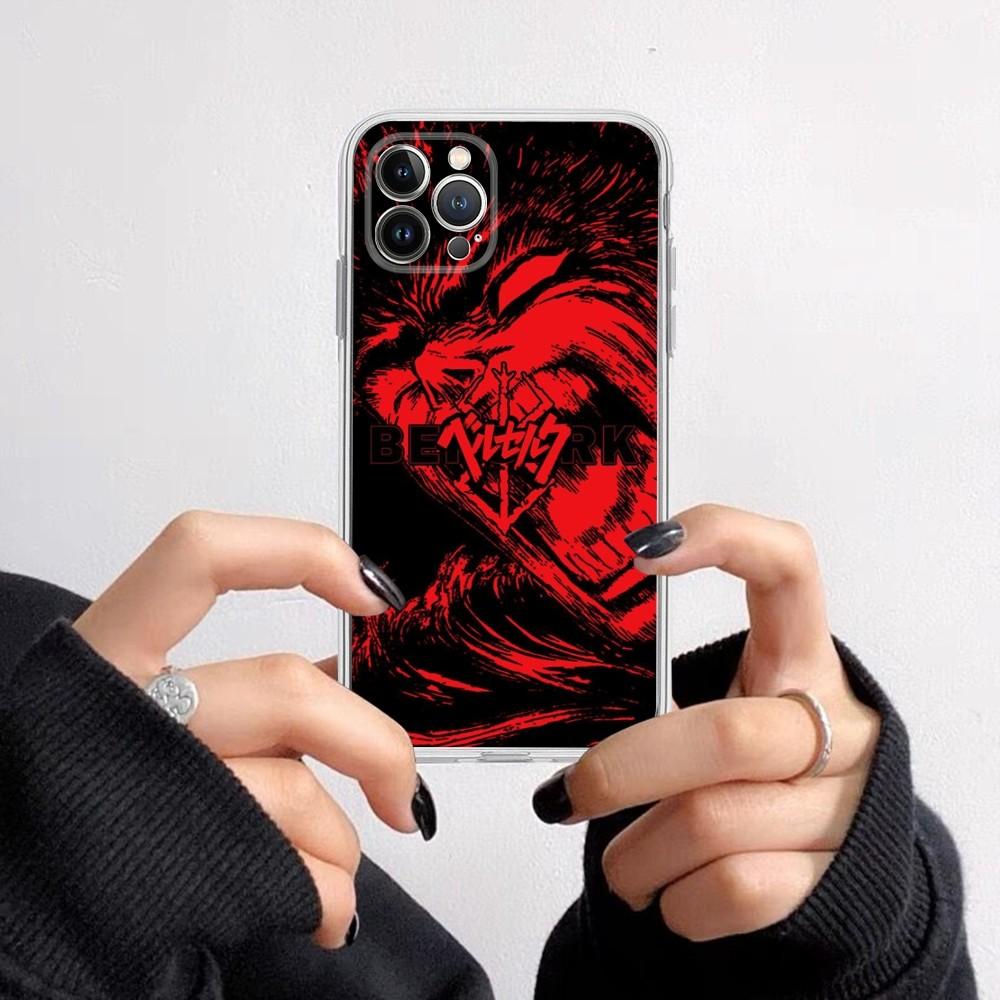 Berserk Comics Anime Phone Case For iPhone 15 14 11 12 13 Mini Pro XS Max Cover 6 7 8 Plus X XR SE 2020 Funda Shell