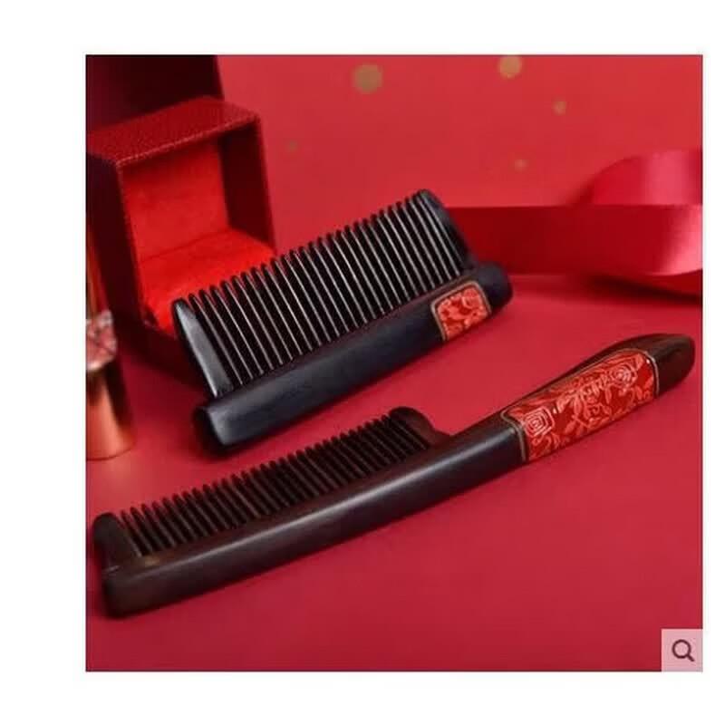 Tan Mujiang Wedding Comb Gift Set