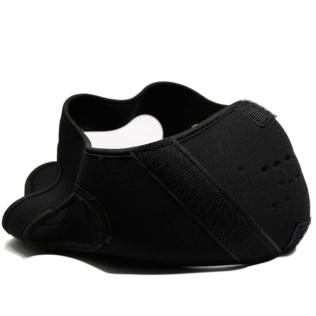 Maschera Mezza Faccia Cosplay Samurai E Halloween - Nera Tattica Per Paintball E Festival - Taglia M
