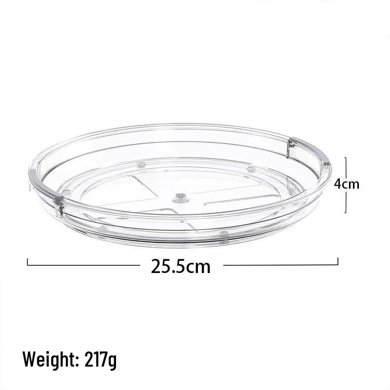 

360° Rotating Transparent Spice and Cosmetic Organizer
