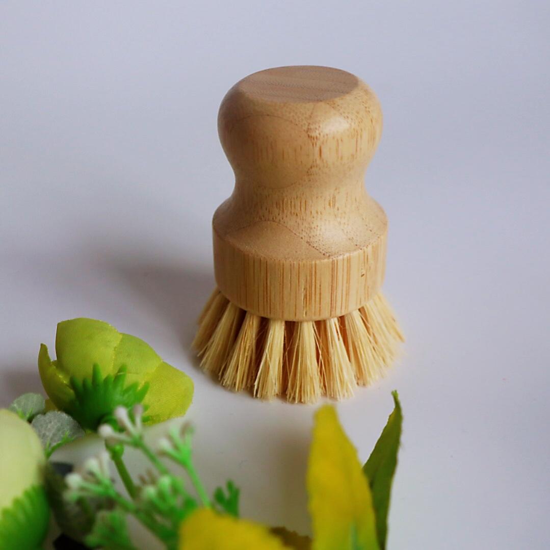 Pans Pots Kitchen Cleaning Sisal and Palm Bamboo Dish Scrub Palm Dish Cleaning Brush