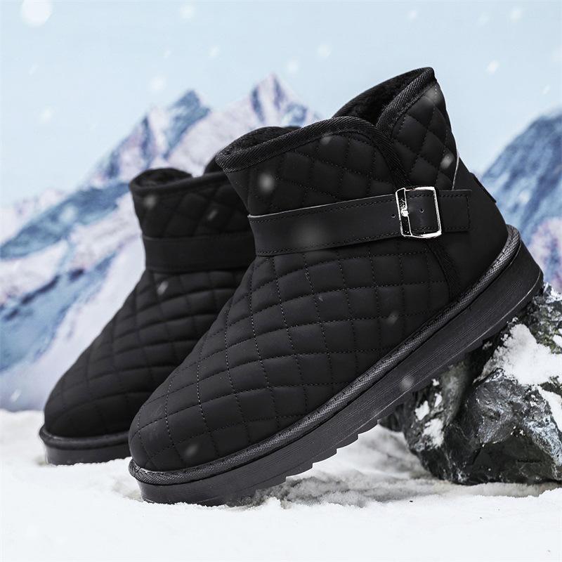 Übergröße Schneestiefel Herren- und Damenstiefel Winter neue Mode Baumwollschuhe gefüttert verdickt wasserdicht kurze Stiefel
