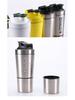 750ML 304 Edelstahl Shaker mit Skala - Outdoor Fitness Sportflasche mit großem Fassungsvermögen