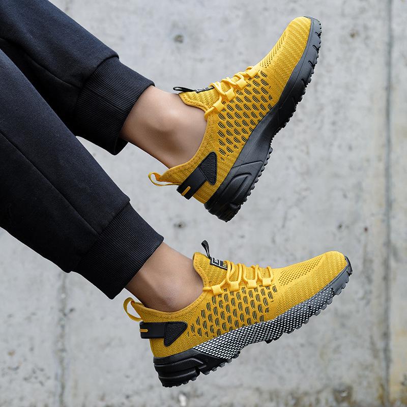Men's 2025 Summer-Autumn Breathable Flyknit Mesh Casual Running Shoes