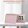 Crossbody Cards Solt Wallet Leather Case For Xiaomi Redmi Note 13 Pro Plus 12 14T 14C 13T 13C POCO X6 Mirror Ring Holder Cover