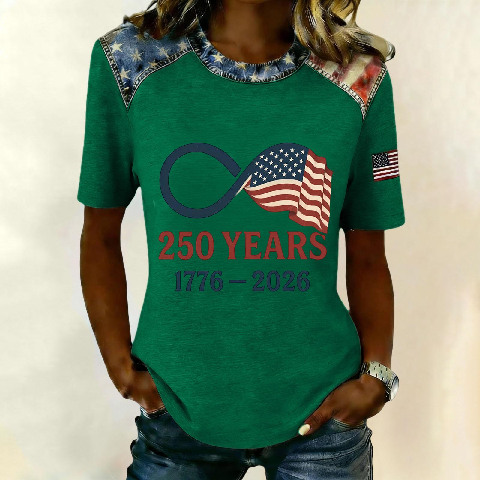 

Стильная женская повседневная блузка с принтом в виде звезд L армия зеленый