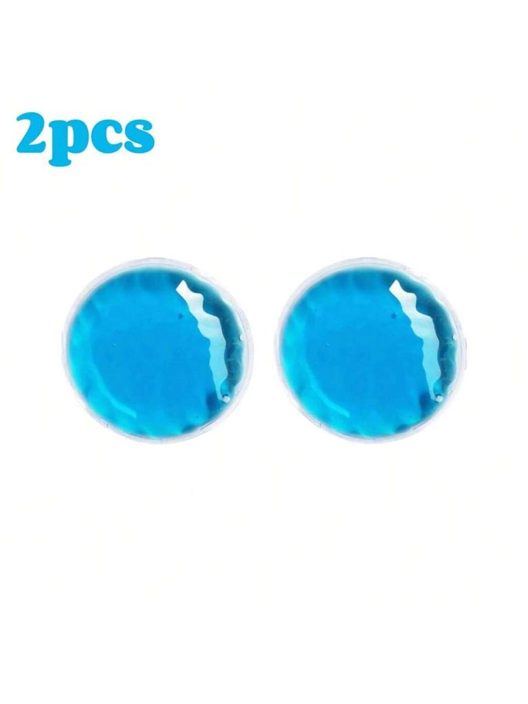4pcs Reusable Gel Ice Pack Hot Cold Compress, Small Round Ice Packs for Body Pain Relief, Perfect for Family & Travel Use