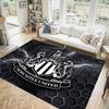 Newcastle United Fußball Design Kristall Samt Teppich Gemütlich Nein?Rutschfester Teppich mit Aufdruck für Schlafzimmer Wohnzimmer Eingang