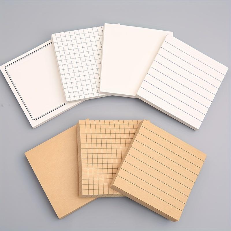 560Sheet/ 240Sheet/80-Sheet Practical Sticky Notes, Creative Tear-Off Memo Pad, Student Adhesive Notepad with Grid for Messages