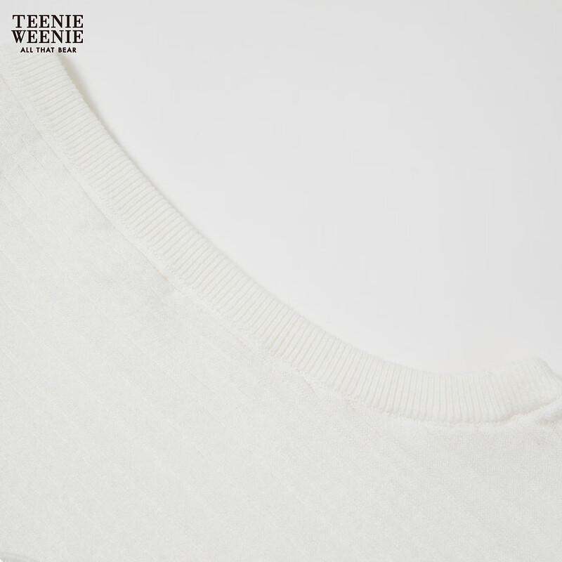 Teenie Weenie Women's Sleeveless Letter Bear Knit Top