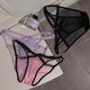 Seamless French Style Briefs Transparent Women Underwear Thin Strap Lace Flower Panties  Girl