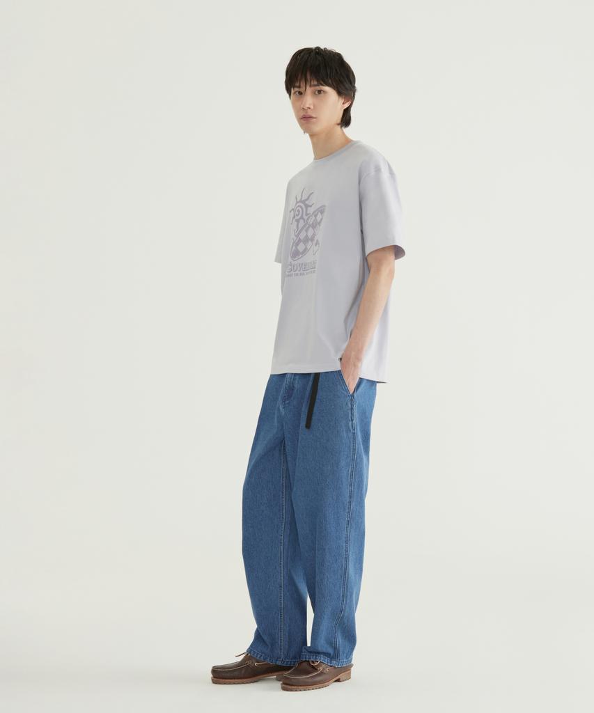 COVERNAT Checkerboard Graphic T-Shirt White