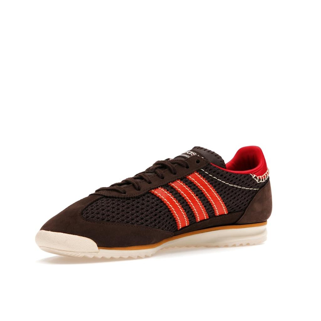Wales Bonner x Adidas SL72 Knit Brown Unisex Sneakers Dark-Brown Collegiate-Orange Cream-White IE1664