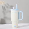 Jumbo Sunset Icebreaker Stainless Steel Thermos with Handle & Straw - Large Capacity, Portable Cold Storage for Outdoors