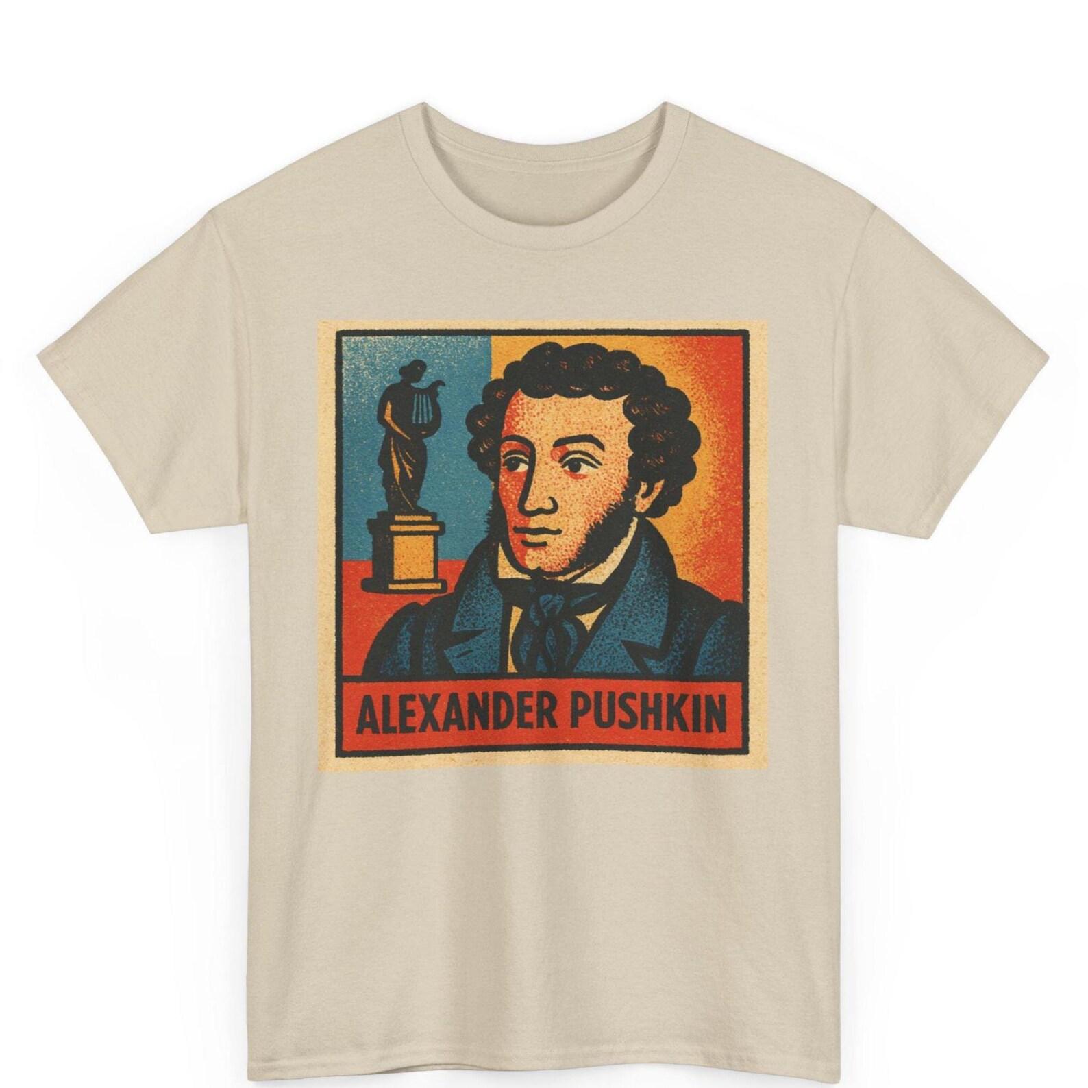 Alexander Pushkin Retro Comic T Shirt Unisex 3XL