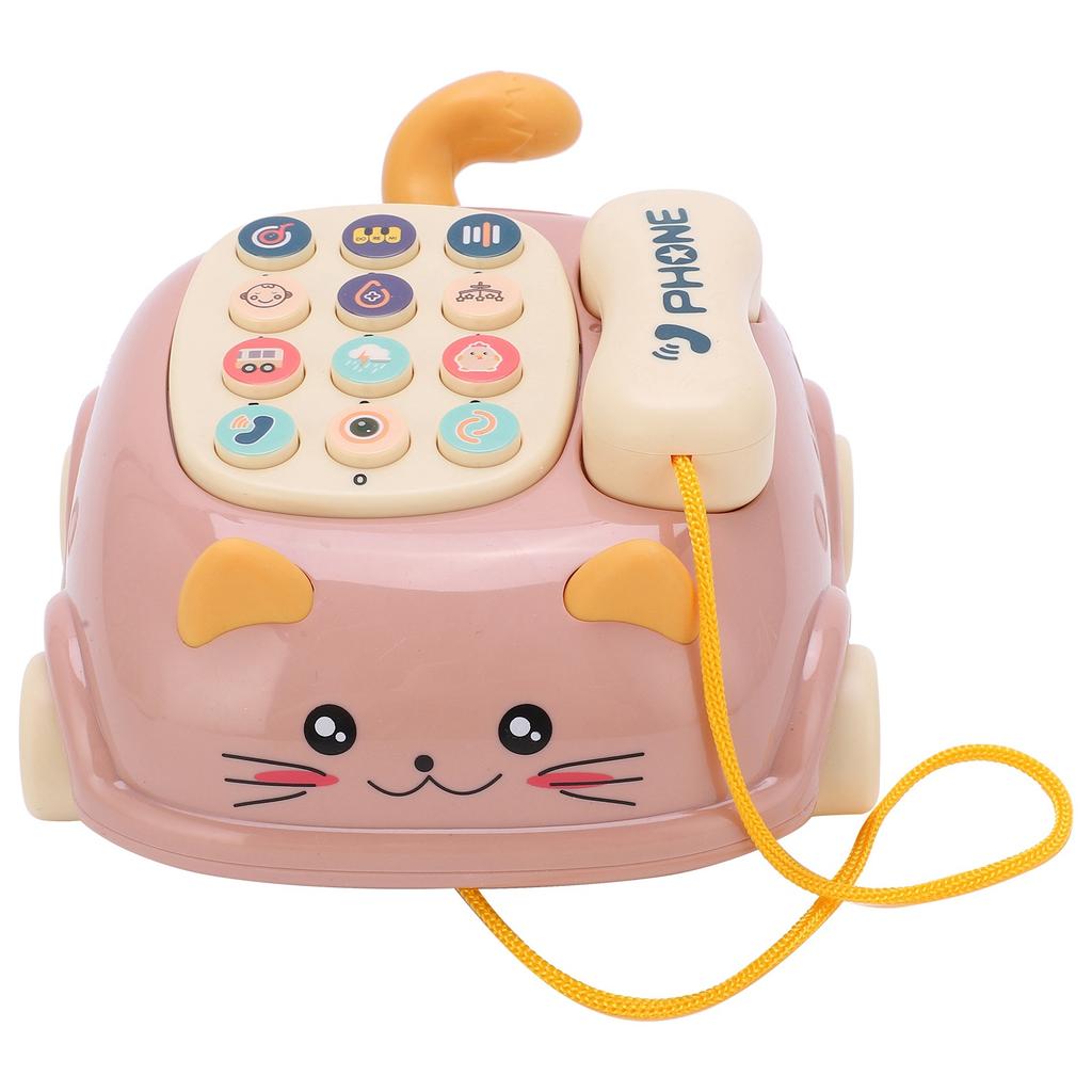 Kids Cute Mobile Phone Toy 16 Different Functions Children Simulation Cat Phone Car