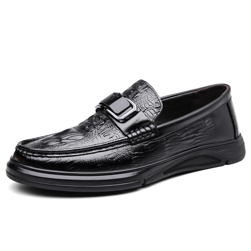 Fashion Mens Wedding Dress Flats 2025 New Party Fashion Walking Shoes Luxury Men Penny Loafers Leather Slip On Casual Business Shoes