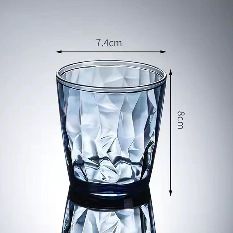 1 Pc Acrylic Drinking Glass Shatterproof Water Tumbler Unbreakable Reusable Beer Champagne Cup Dishwasher Safe for Party