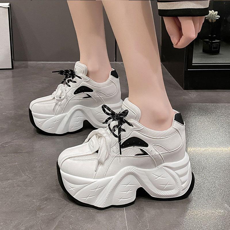 

Thick-soled heightening dad small shoes muffin-soled sneakers 35
