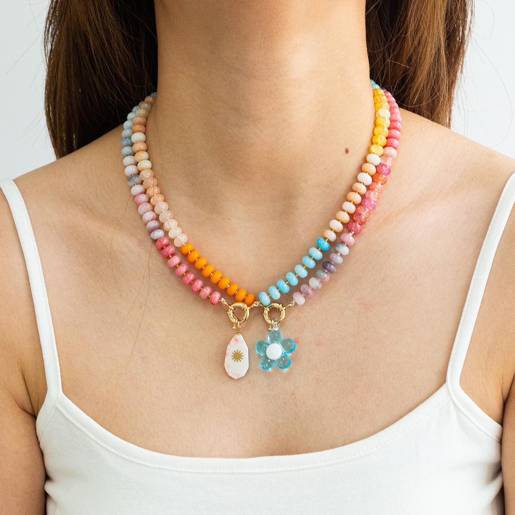 Yori Summer Candy-colored Fresh Handmade Beaded Necklace Jewelry Bijoux Gift Wholesale Autumn&Winter Style Stacking Jewelry