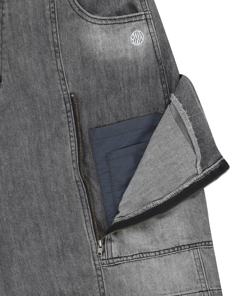 OFFGRID Og Heritage Denim Bermuda Pants - Grey