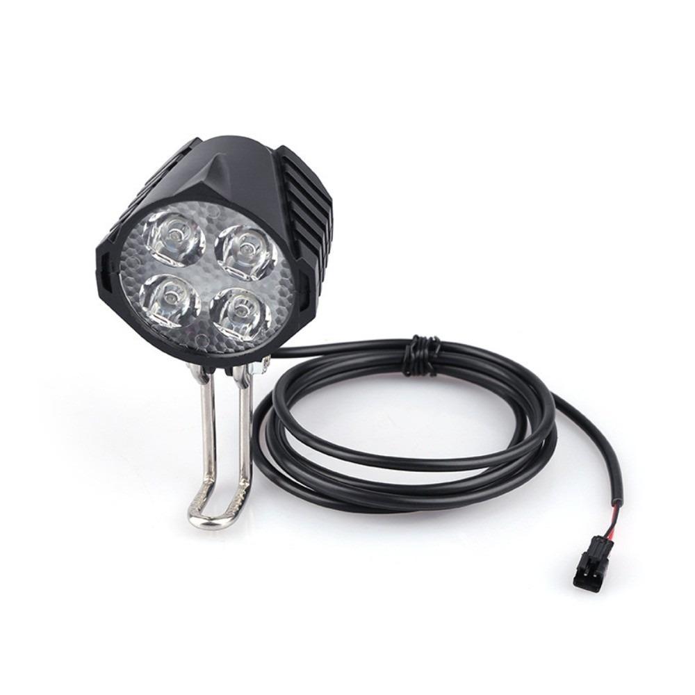 Faro Elettrico Nero per Bicicletta per Sistemi di Motore Centrale BBS01 / BBS02 / BBSHD per la Guida Notturna