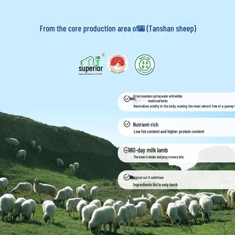 Ningxin Ningxia Yanchi Tan Sheep Original Cut Lamb Meat