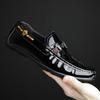 New Men's Doudou Shoes Patent Leather Casual Shoes Men's Genuine Leather Fashion European Men's Single Shoes Leather Shoes