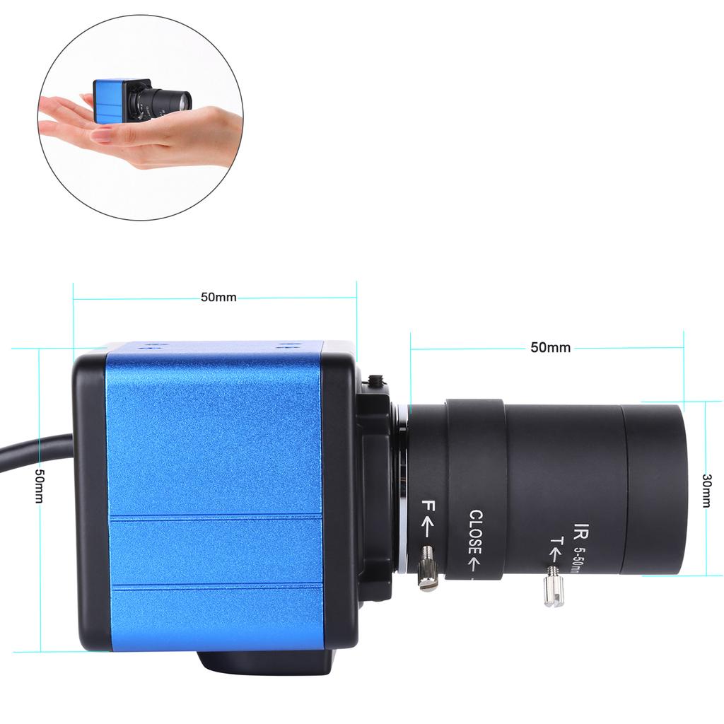 1080P HD Camera Computer Camera Webcam 2 Megapixels 10X Optical Zoom 80 Degree Wide Angle Manual Focus Auto Exposure