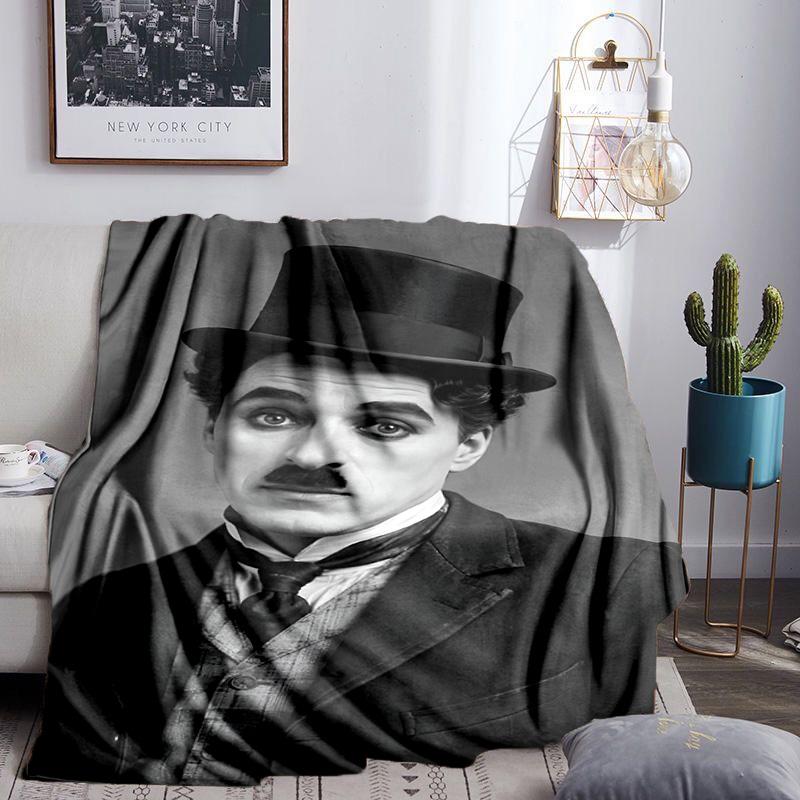 Silent Laughter Charlie Blanket Lightweight Flannel Bedding Blanket Perfect for Travel, Camping, Living Rooms, Offices, Sofas, Fan Christmas gift