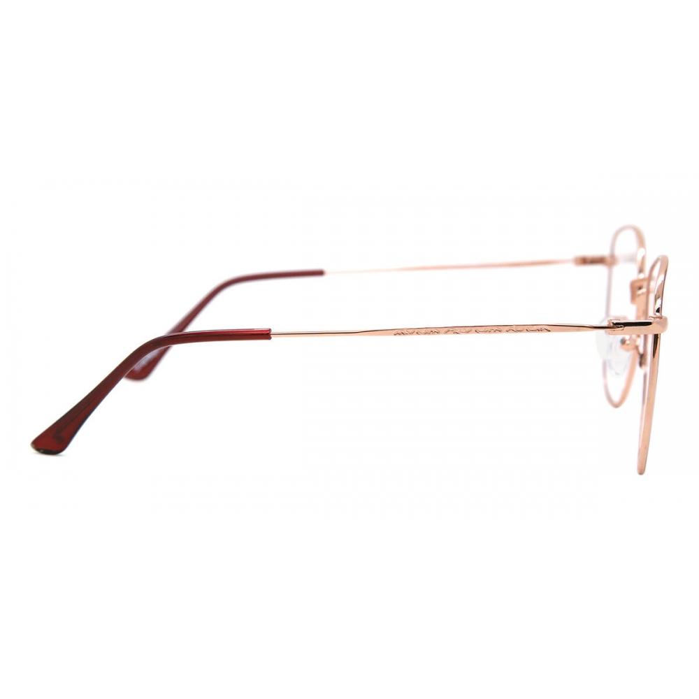 Plný rám Oválny Červený Zlatý Smartbuy Collection Libai 924 Módne Unisex Okuliare