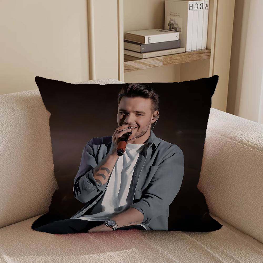 Singer L-Liam P-PayneS Stitch Lucky Dragon Pillow Cover Sofa Cushion Cover Home Room Decoration Children Gift
