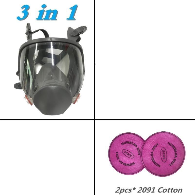 6800 Gas Mask Full Face Respirator] Paint Mask for Painting, Machine Polishing, Welding and Other Work Protection, Gas Mask