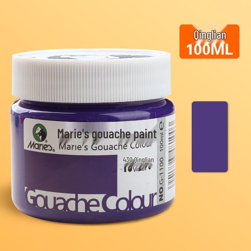 Mali 24-Color Children's Gouache Paint Set, 100ml Washable Art Supplies for Students