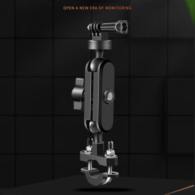 Metal Motorcycle Camera Holder Mount Clip M10/Y-type/Handle Bar Mount Clip Bracket Stable and Secure Recording Solution
